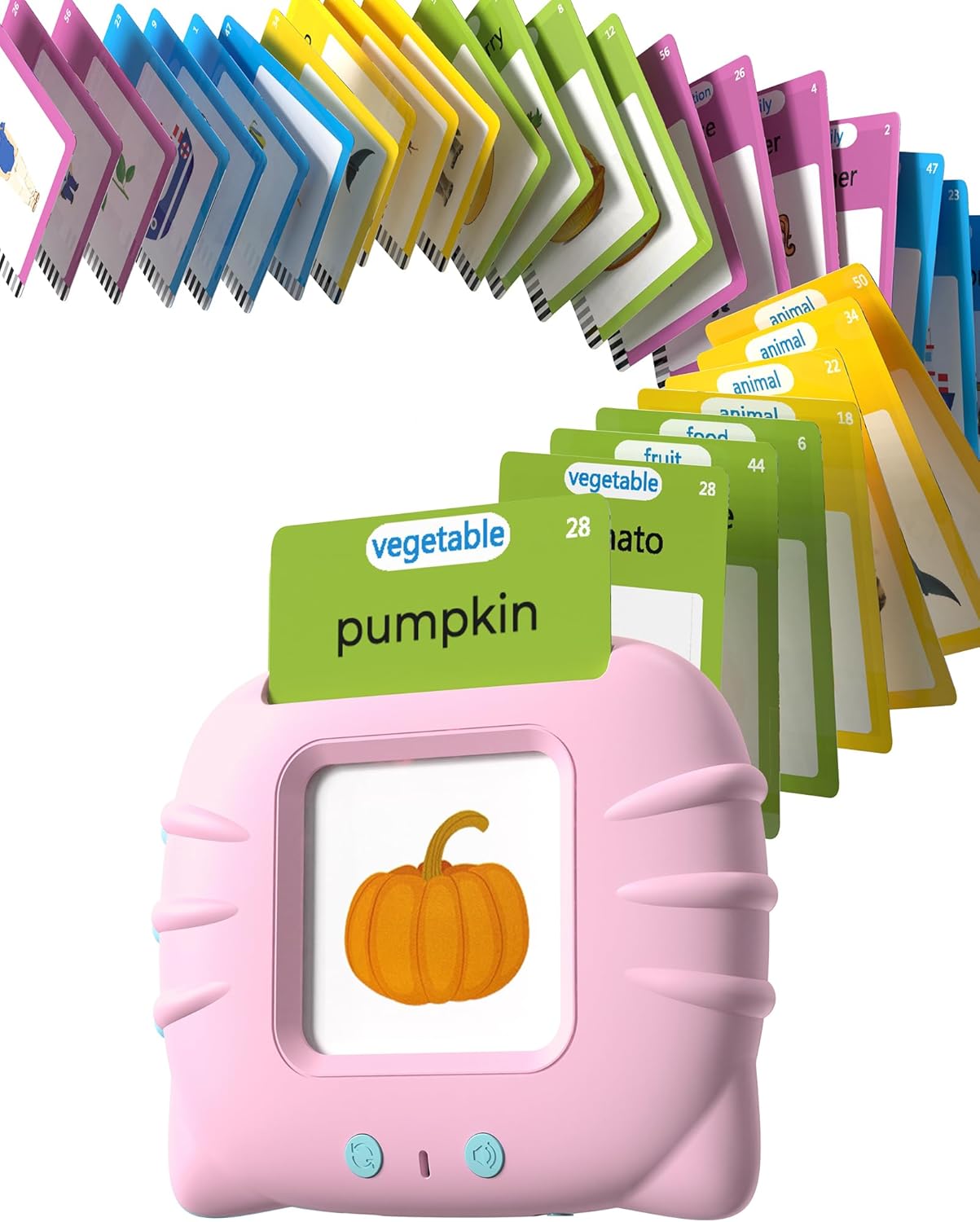 Airbition, Talking Flash Cards for Toddler 1 2 3 4 Year Olds, Language Learning Toys, Pocket Speech Therapy Toys, Montessori Tools with 31 Themes, Children's Sensory Device Quick Pick Grocers
